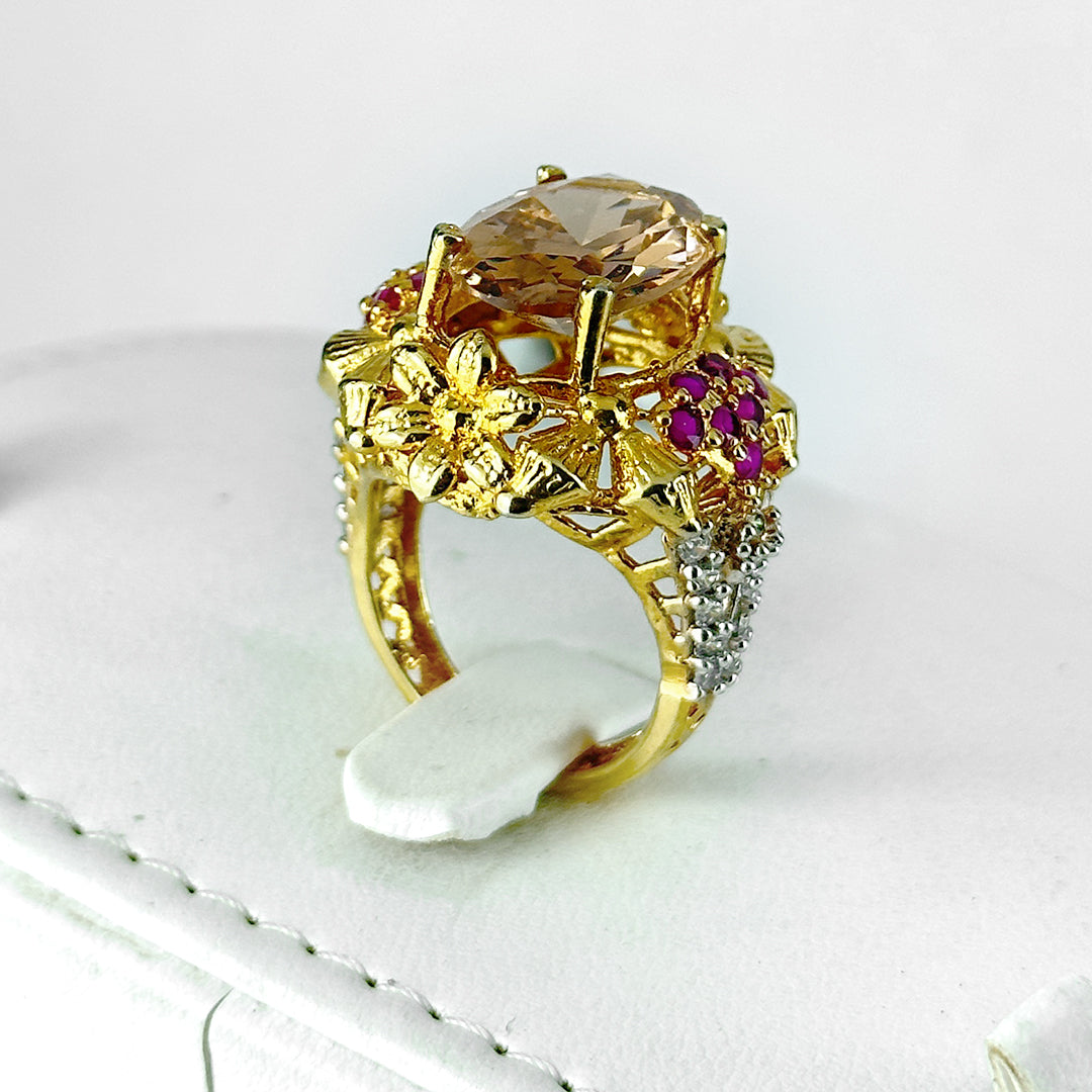 (Majestic Gems) shown in close up from Al Musk Jewellery collection.