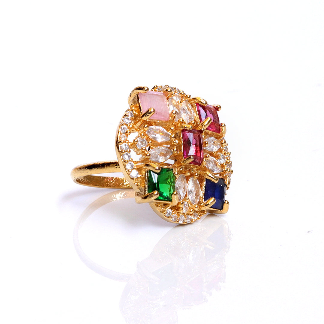 (Glorious Rainbow (multi)) shown in close up from Al Musk Jewellery collection.