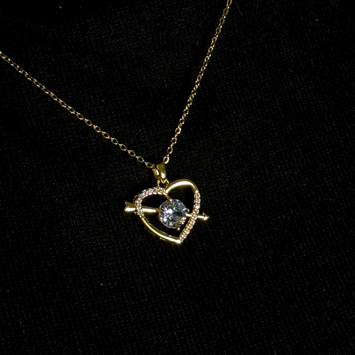  (HeartPierce (golden)) shown in close up from Al Musk Jewellery collection.