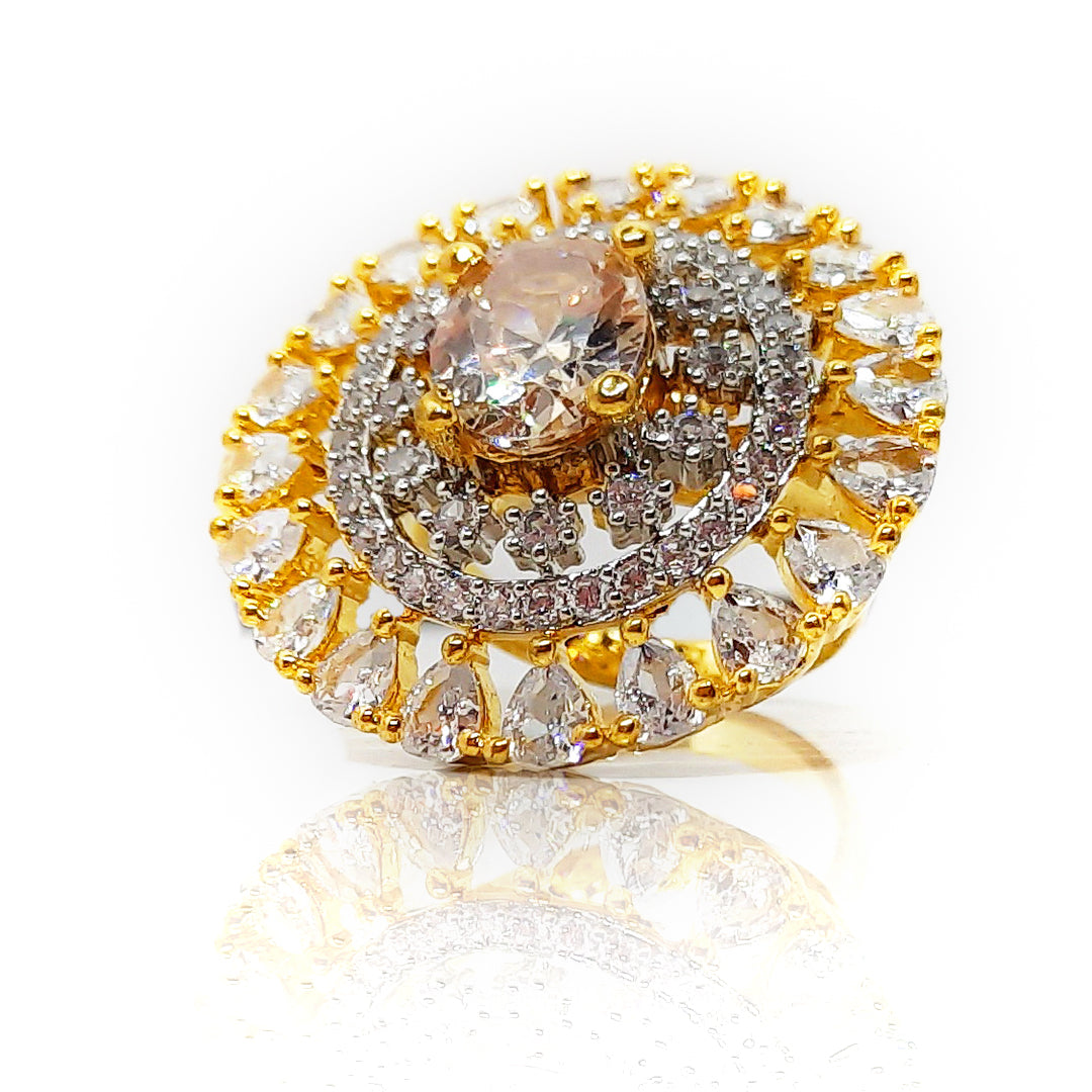 (Rosette (Golden)) shown in close up from Al Musk Jewellery collection.