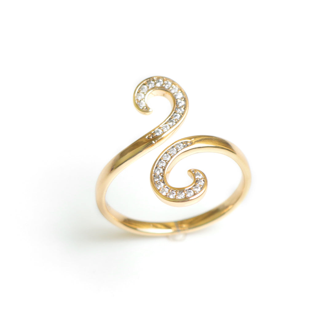 (Solitaire) shown in close up from Al Musk Jewellery collection.