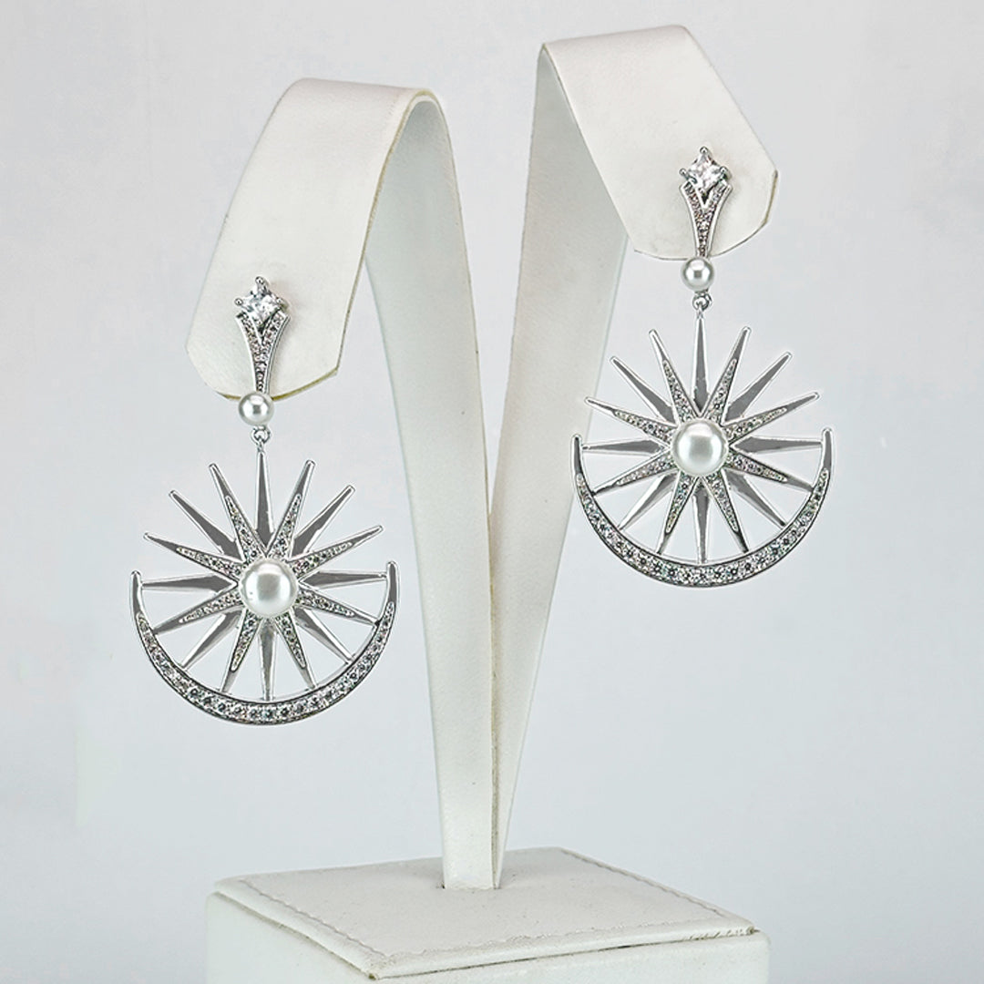 (Bohemian Inspired earrings) shown in close up from Al Musk Jewellery collection.
