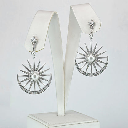 (Bohemian Inspired earrings) shown in close up from Al Musk Jewellery collection.