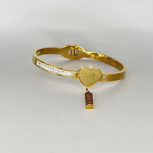 Image of (Guci Stainless Steel Premium Bracelet(GOLD)) from an exquisite collection by Al Musk Jewellery.