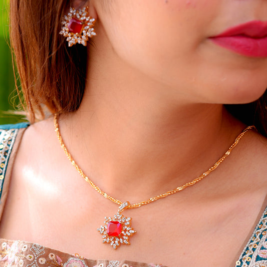 Image of (Floral Majesty) from an exquisite collection by Al Musk Jewellery.