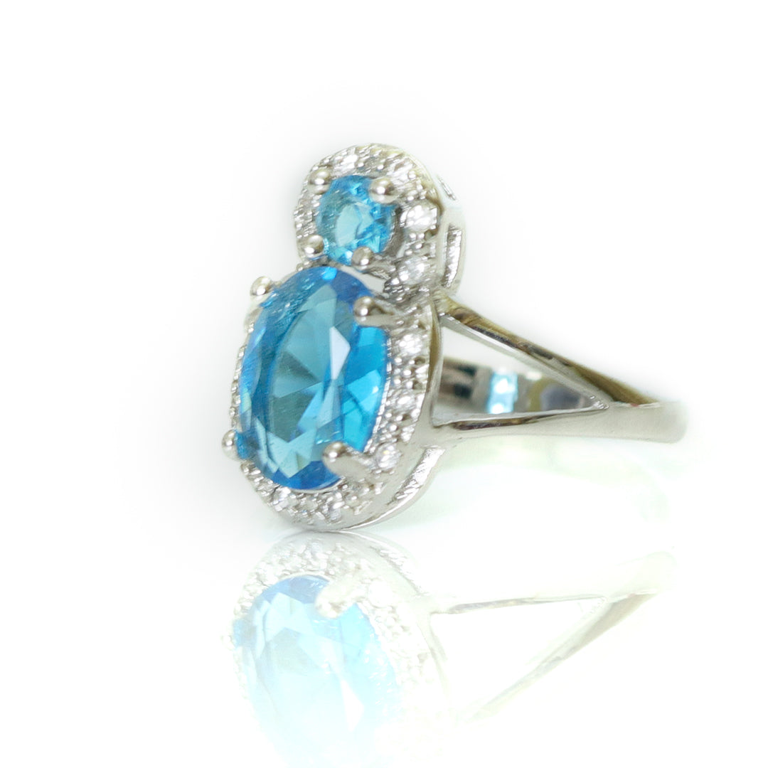  (Sapphire Serenity) shown in close up from Al Musk Jewellery collection.