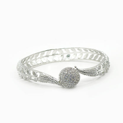  (Moonlit Silver Bangles) shown in close up from Al Musk Jewellery collection.