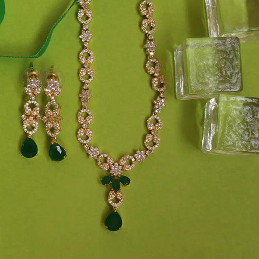 Image of (Ivy Embrace Necklace set) from an exquisite collection by Al Musk Jewellery.
