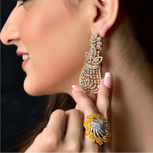 Image of (Golden Zircon Palace) from an exquisite collection by Al Musk Jewellery.