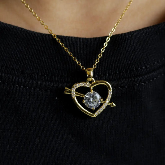 Image of (HeartPierce (golden) from an exquisite collection by Al Musk Jewellery.