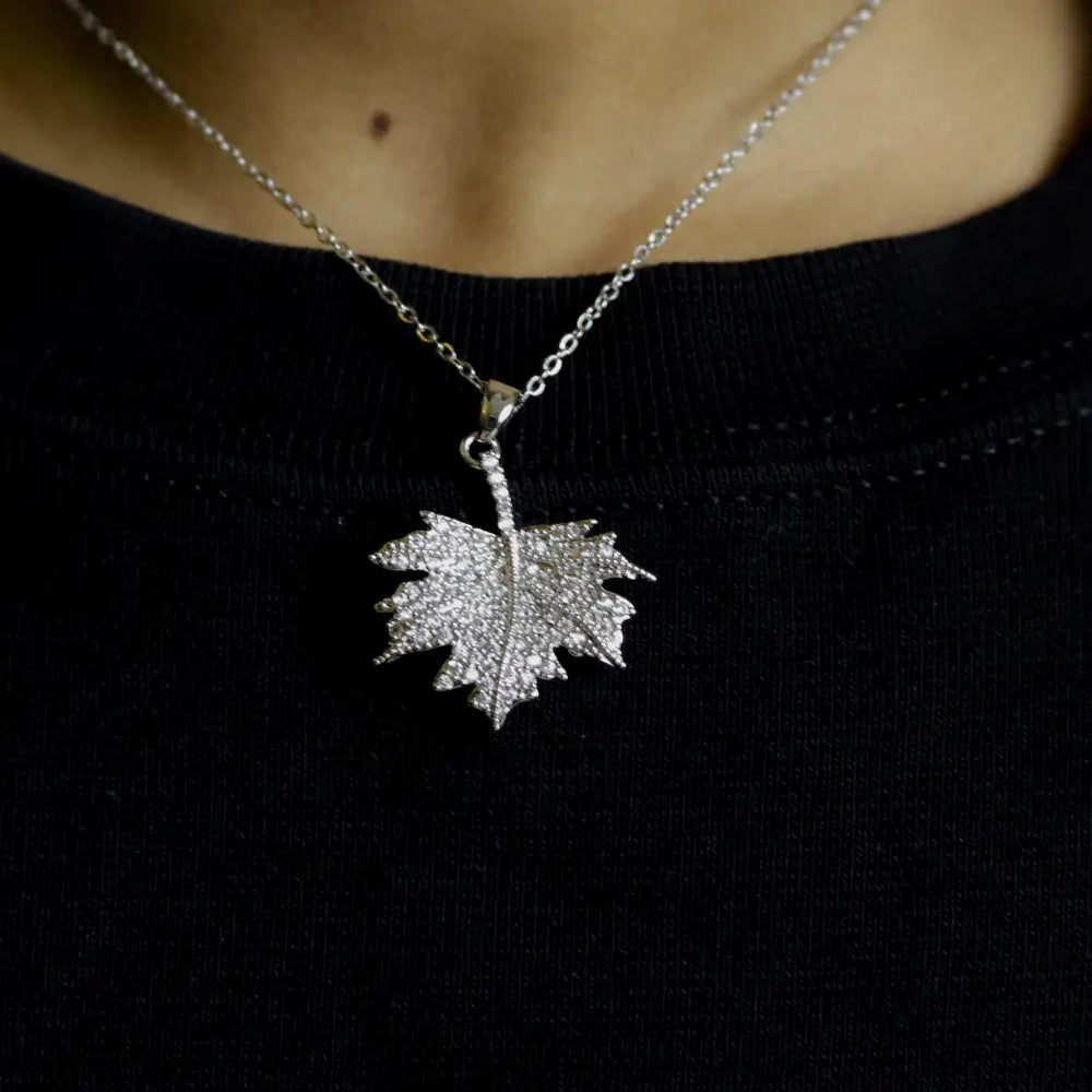 (Spring Leaf) shown in close up from Al Musk Jewellery collection.