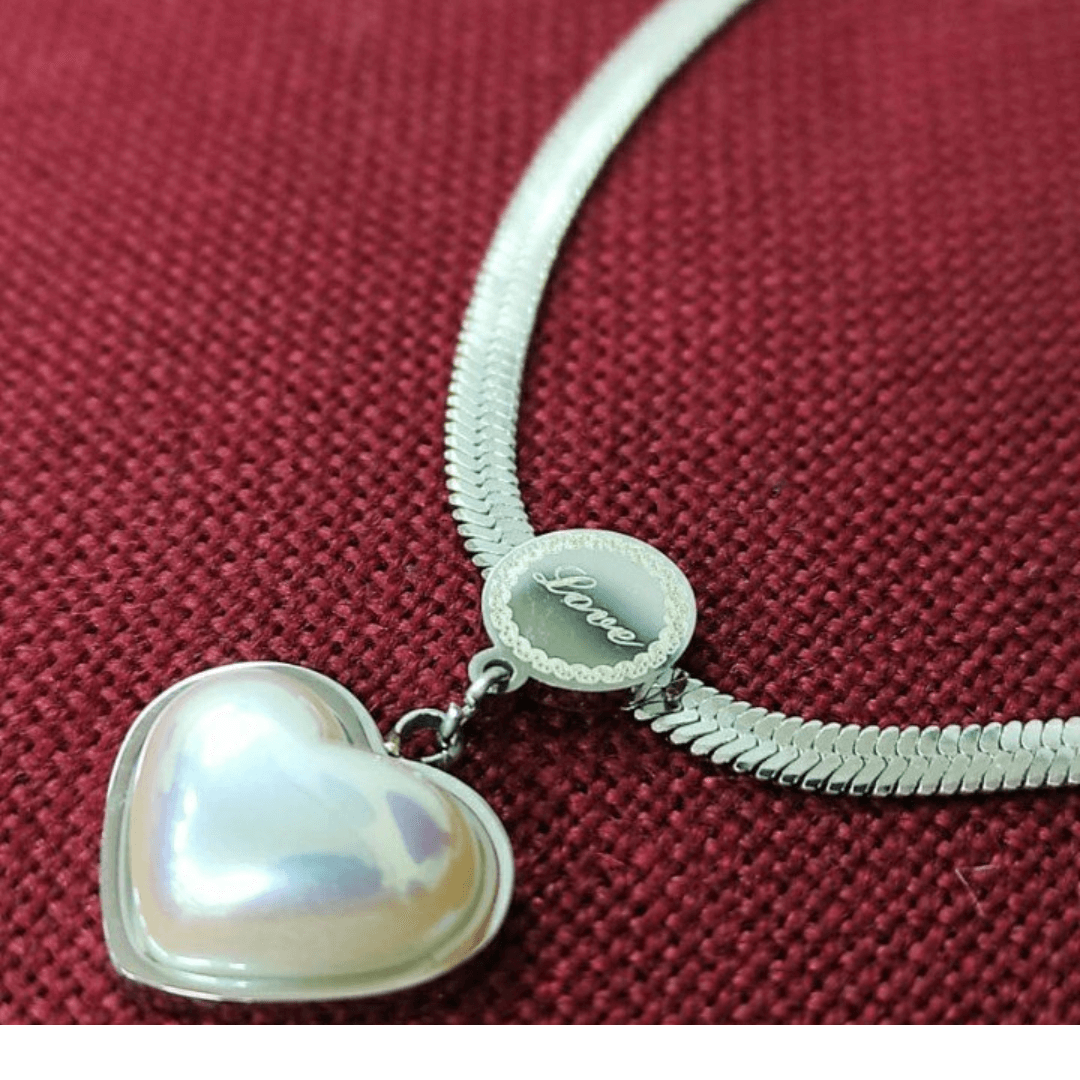 Pearl Heart Necklace