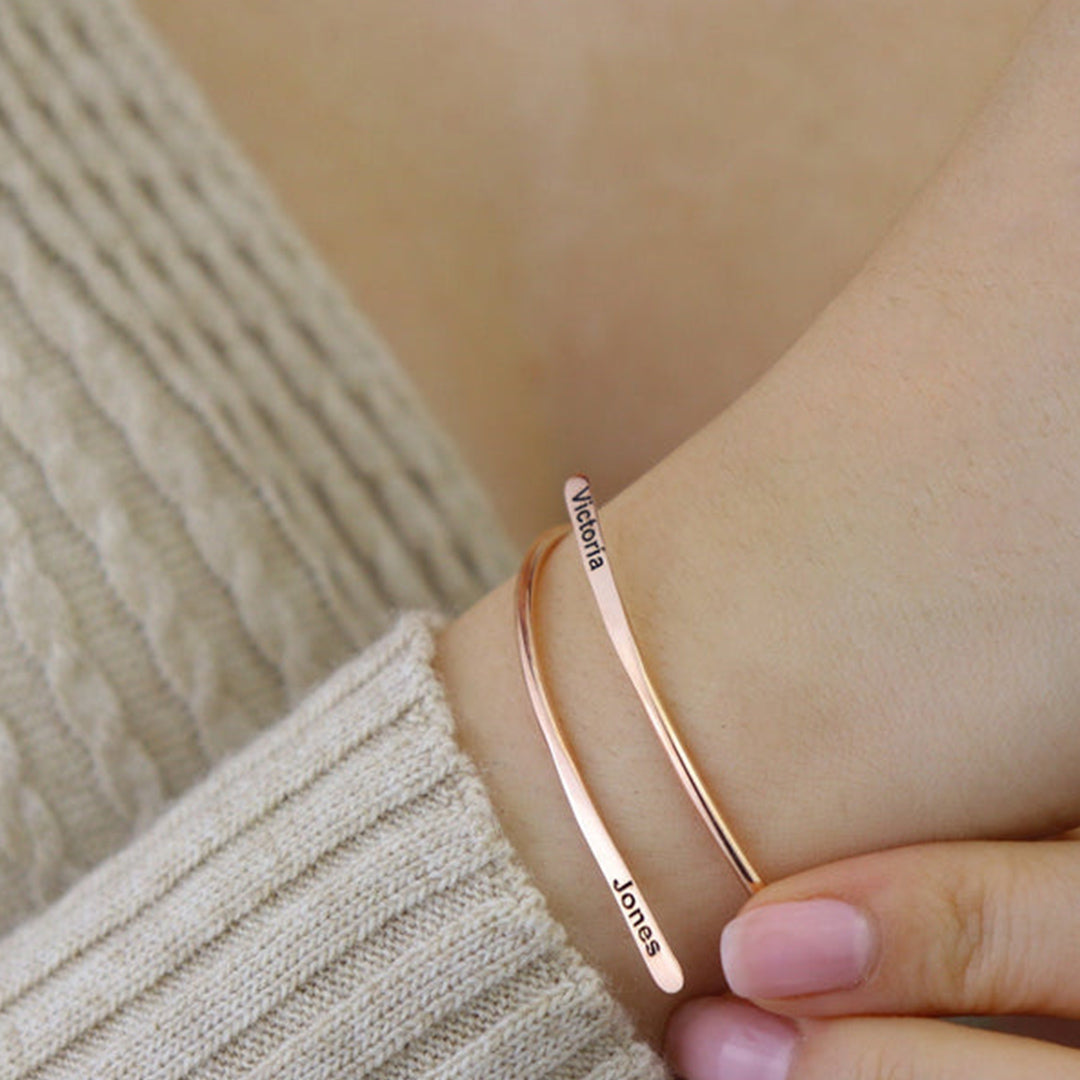 (Sleek Cuff) shown in close up from Al Musk Jewellery collection.