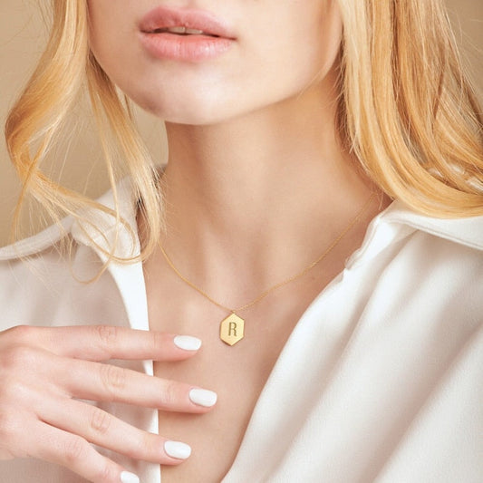 Image of (Hexagon Pendant) from an exquisite collection by Al Musk Jewellery.